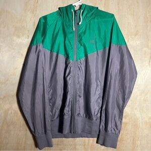 Nike Vintage Windrunner Running Hoodie Jacket Pinwheel Hooded Retro Full Zip LG